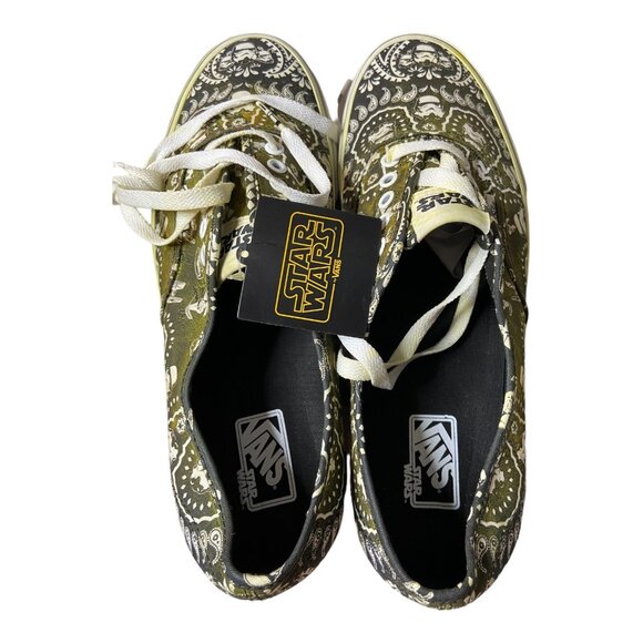 Vans X Star Wars Stormtroopers LIMITED green sprayed shoe paisley NEW men US11.5 - Picture 4 of 7